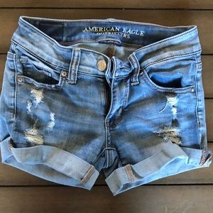 American Eagle Jean Shorts Size 0